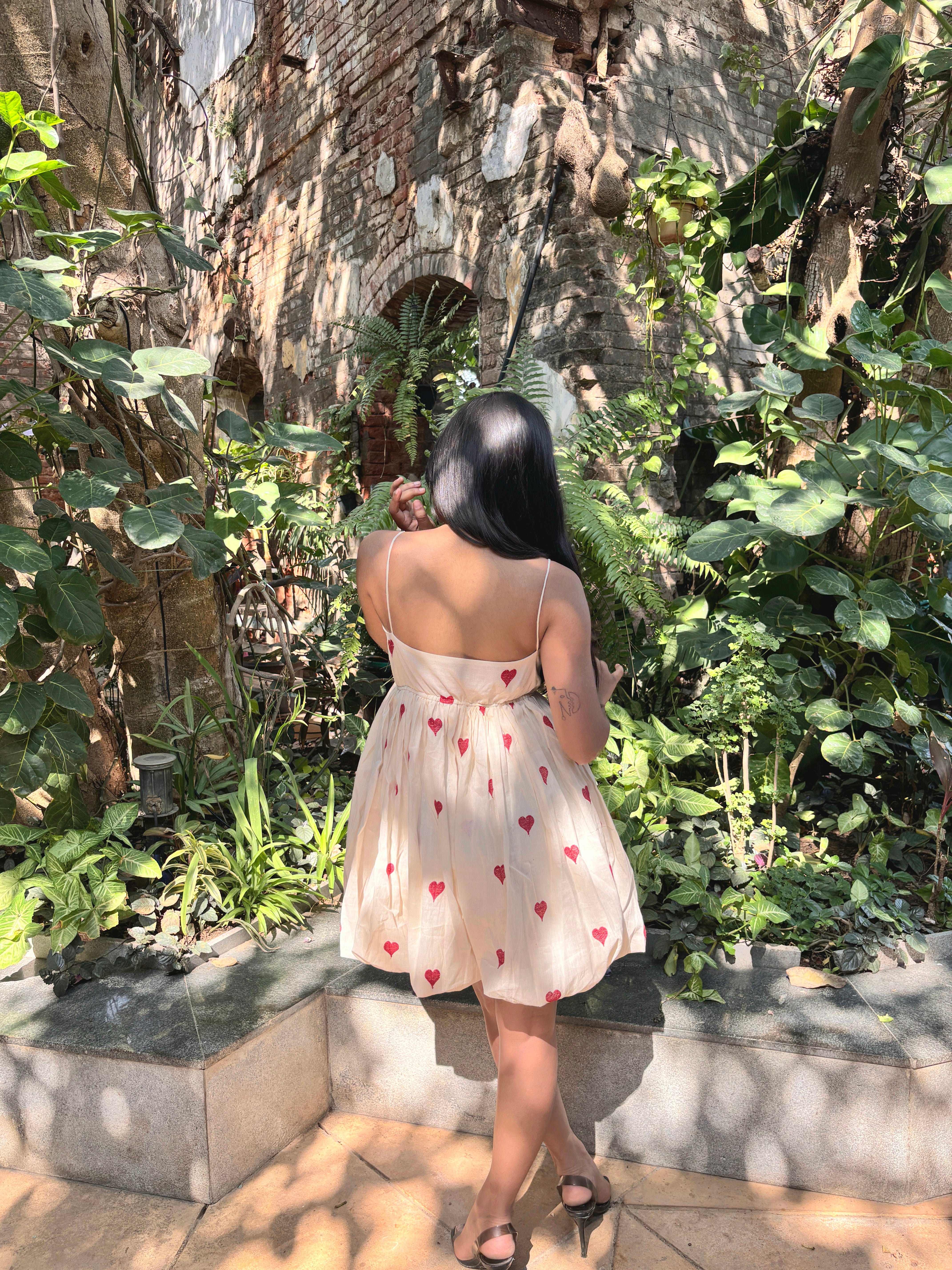 Love Struck Balloon Hem Short Dress