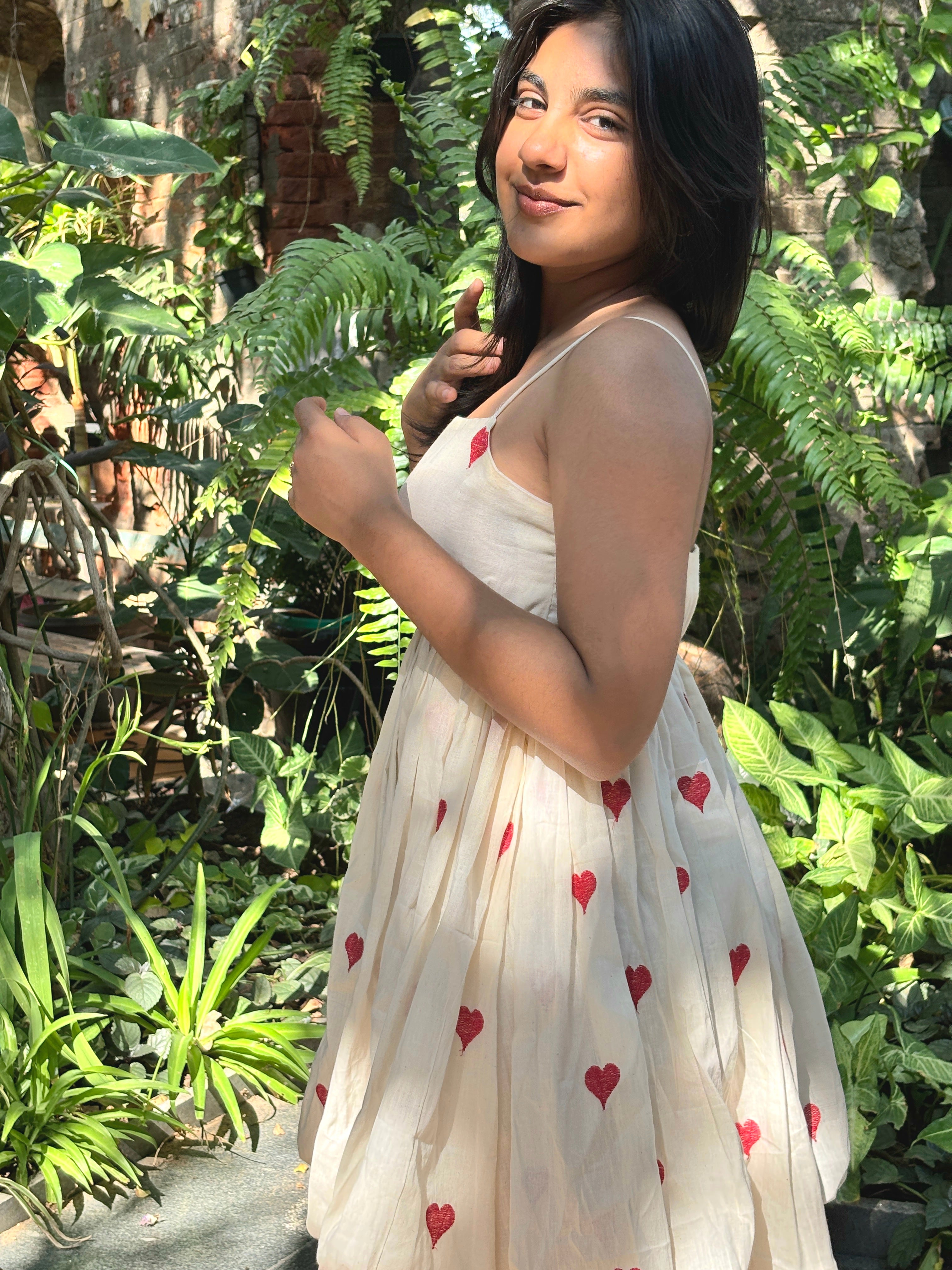 Love Struck Balloon Hem Short Dress