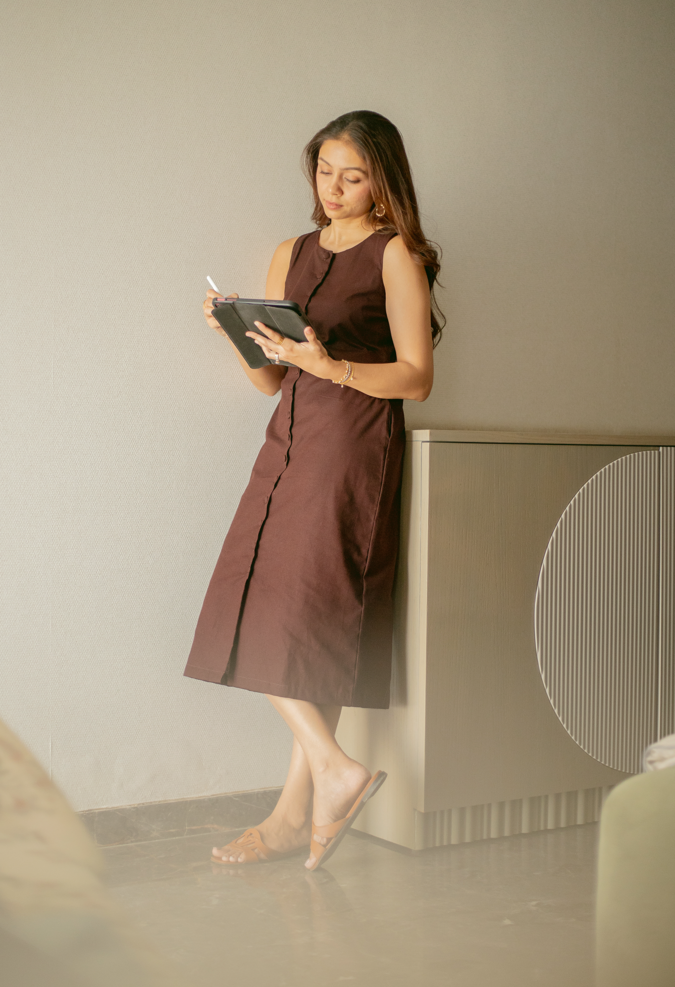 Brown Sugar Long Dress