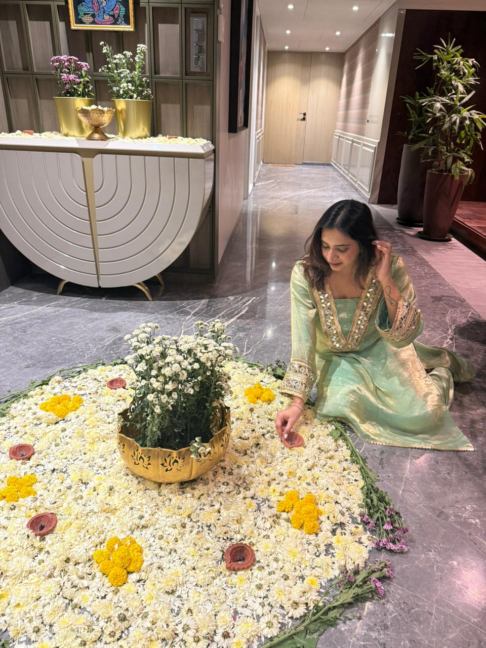 Meher Tissue Kurta With Silk Pants