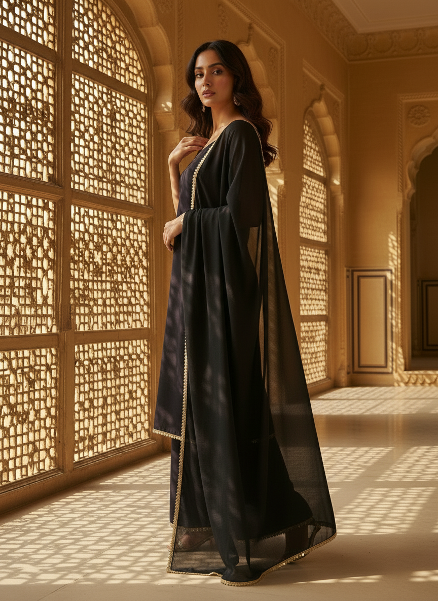 Shama Italian Crepe Suit Set