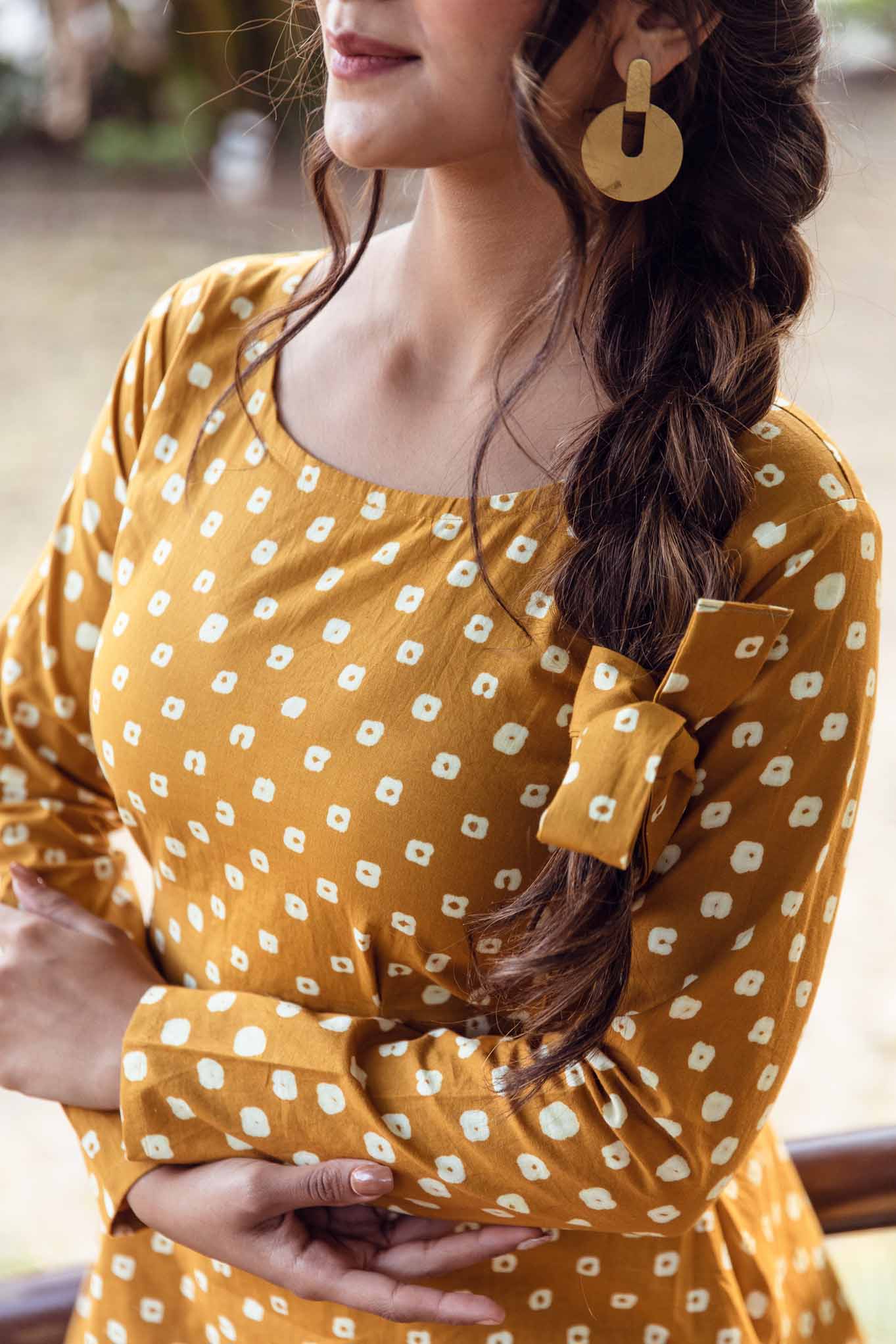 Zara Bandhani Kurta Pant Set