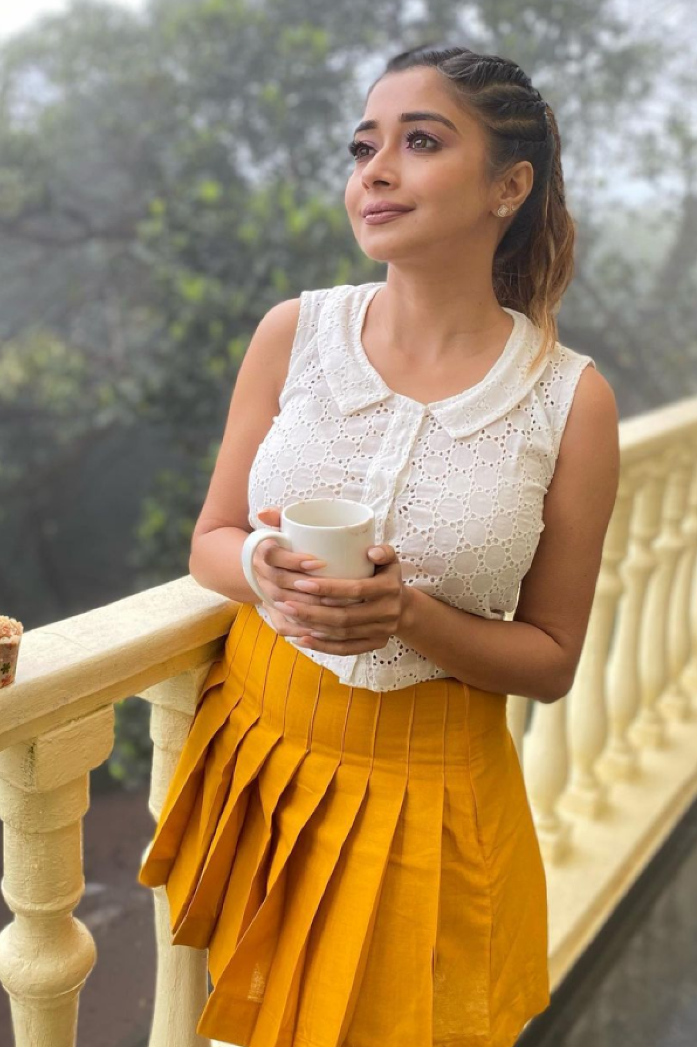 Mustard Medow' Skirt As Seen on Tinna Datta