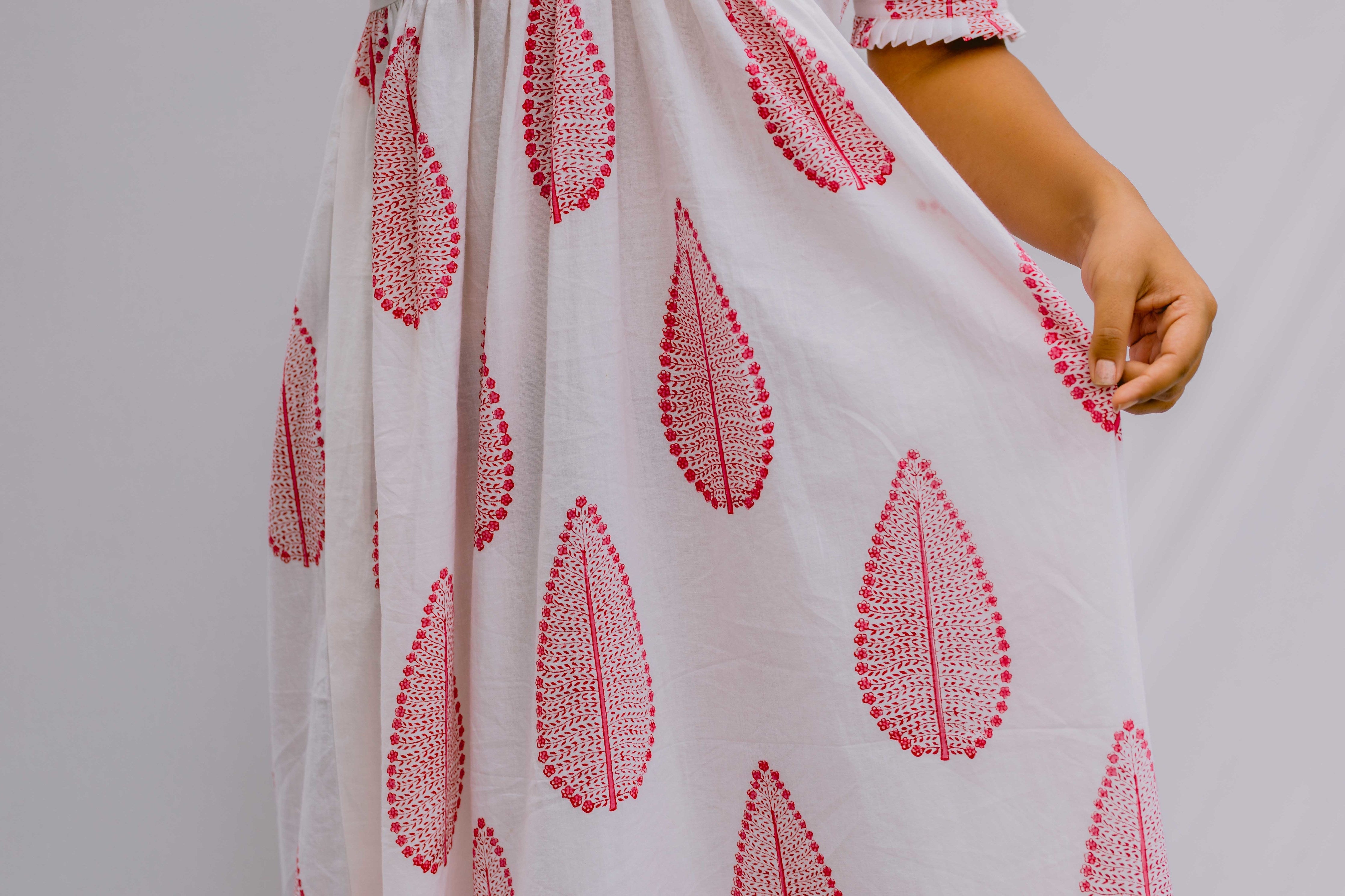 White Long Dress As Seen on Gauahar Khan