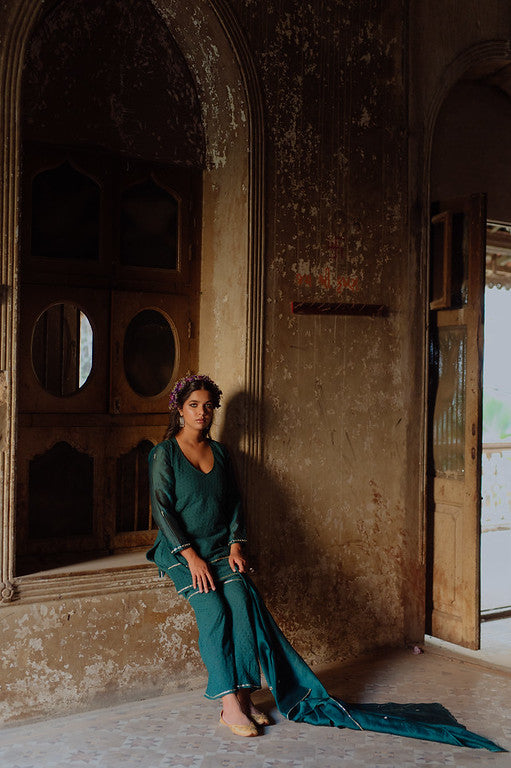 Sada Bahaar' Lucknowi Sharara Set