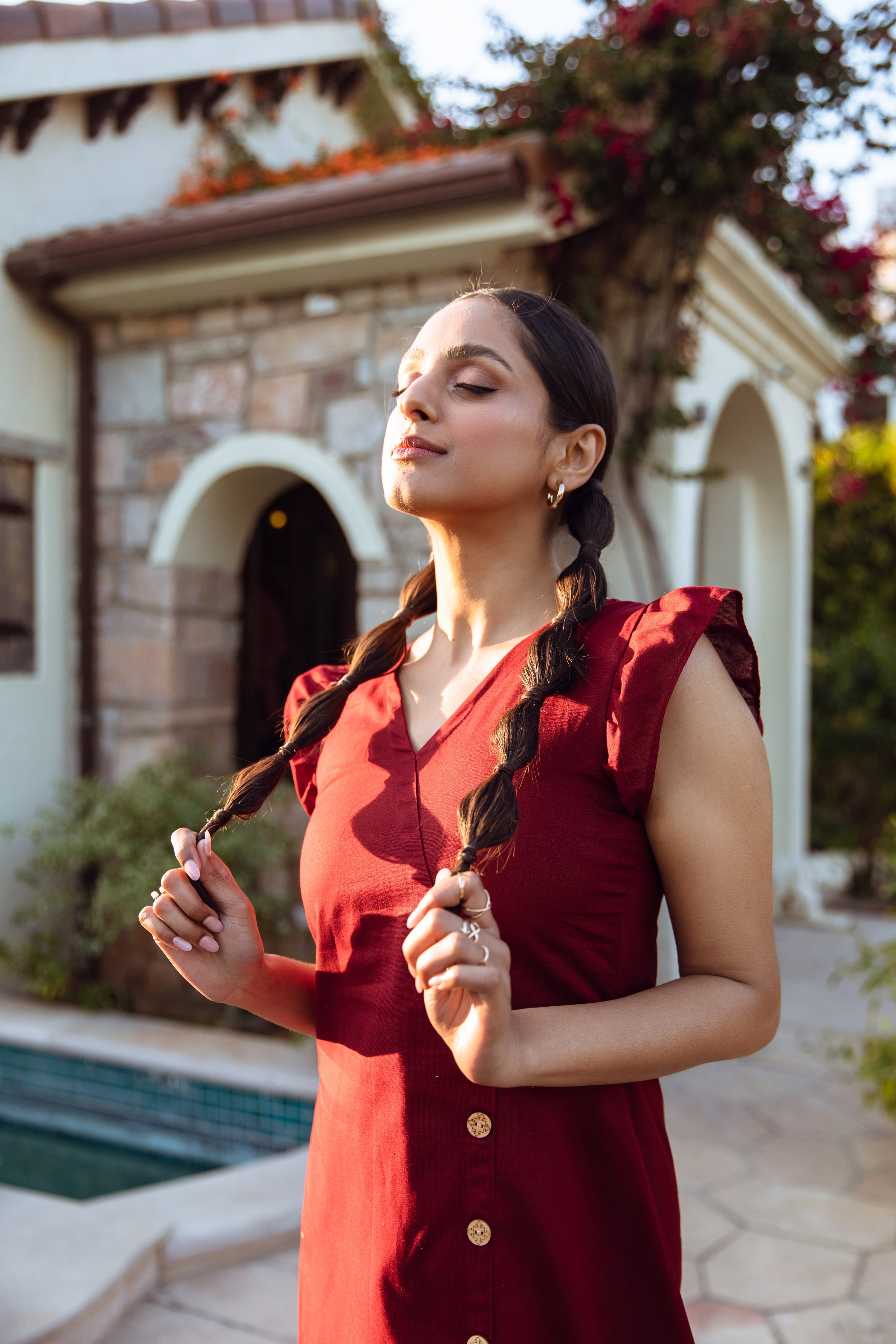 Coral Short Dress