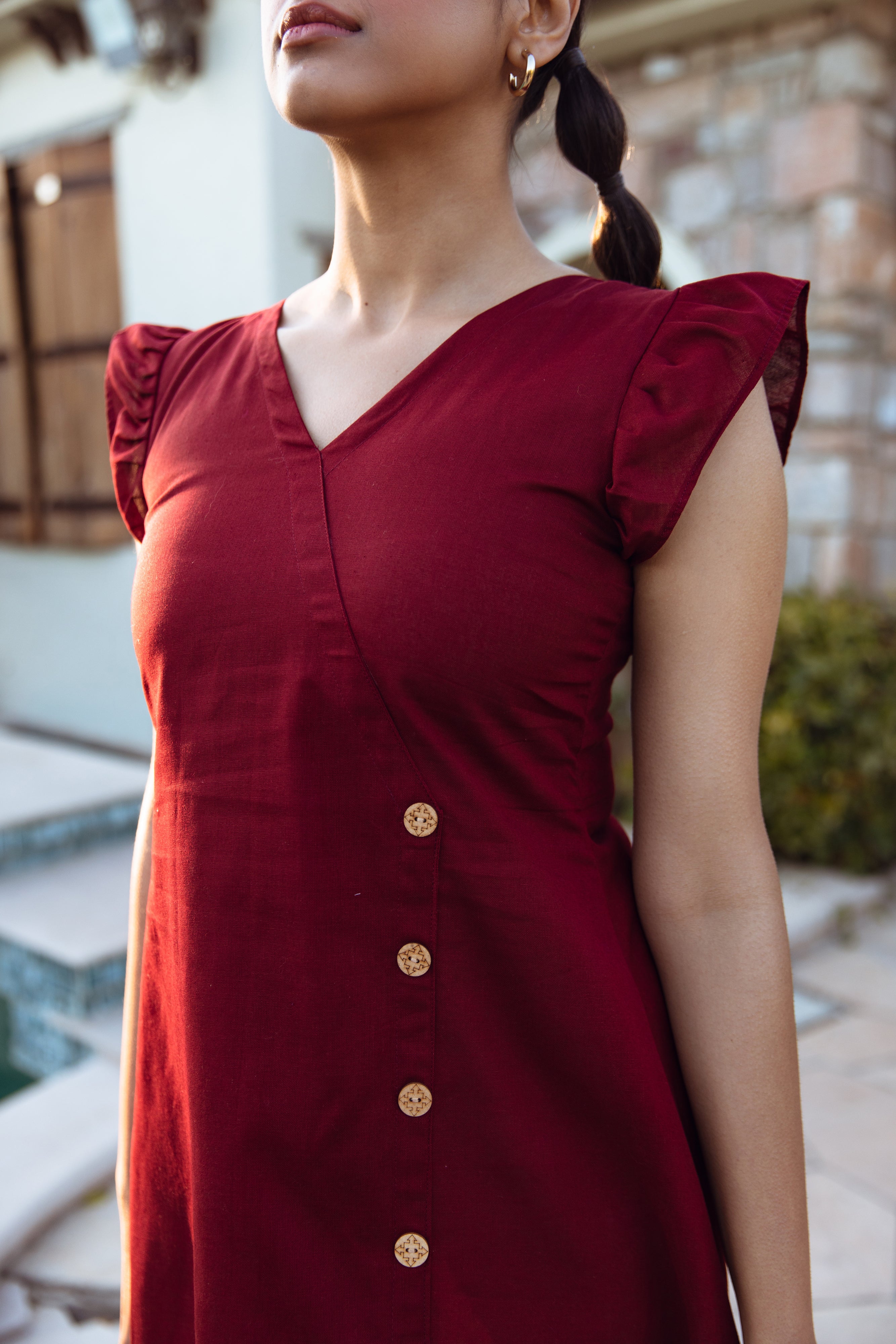 Coral Short Dress