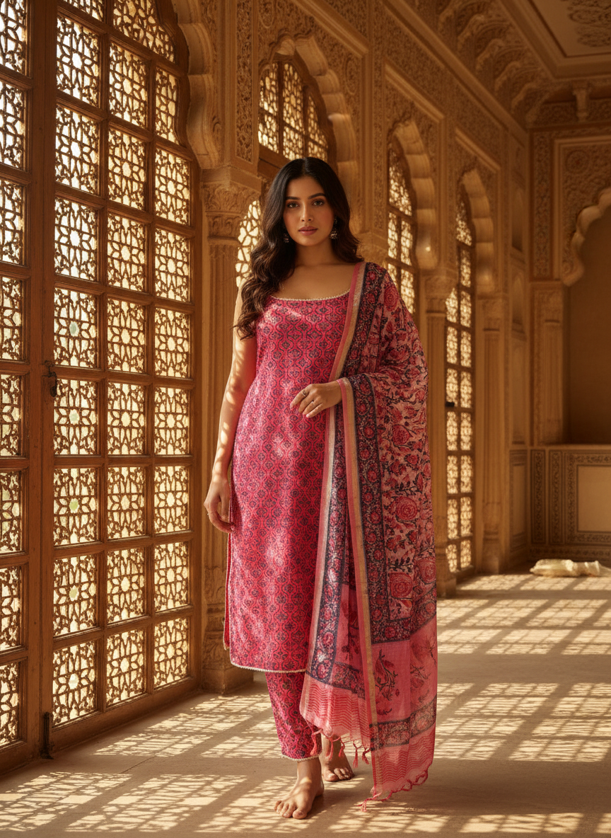 Gul Straight Kurta Pant Set