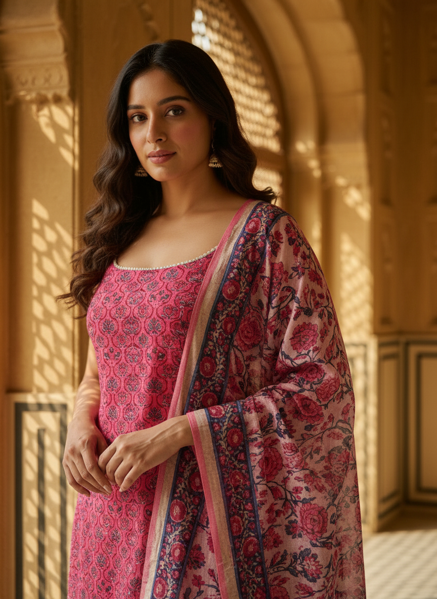 Gul Straight Kurta Pant Set