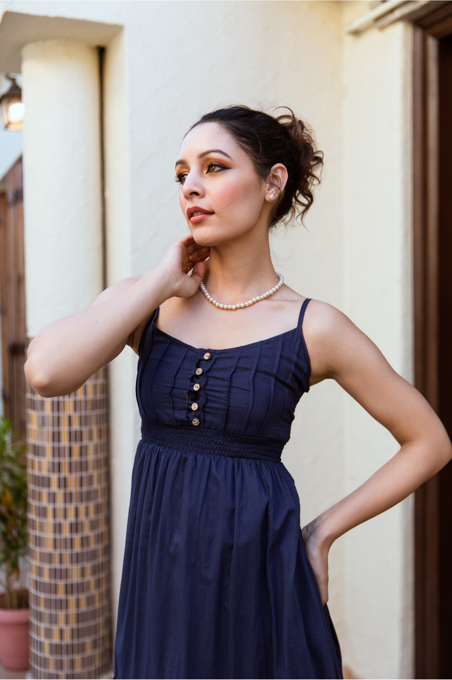 CURVED WAISTBAND SHORT DRESS LADY STARDUST main image 0