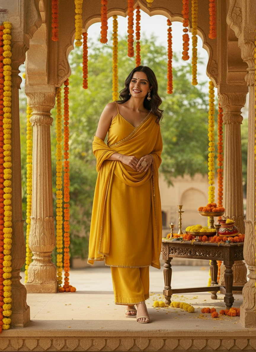 Noor Italian Crepe Suit Set