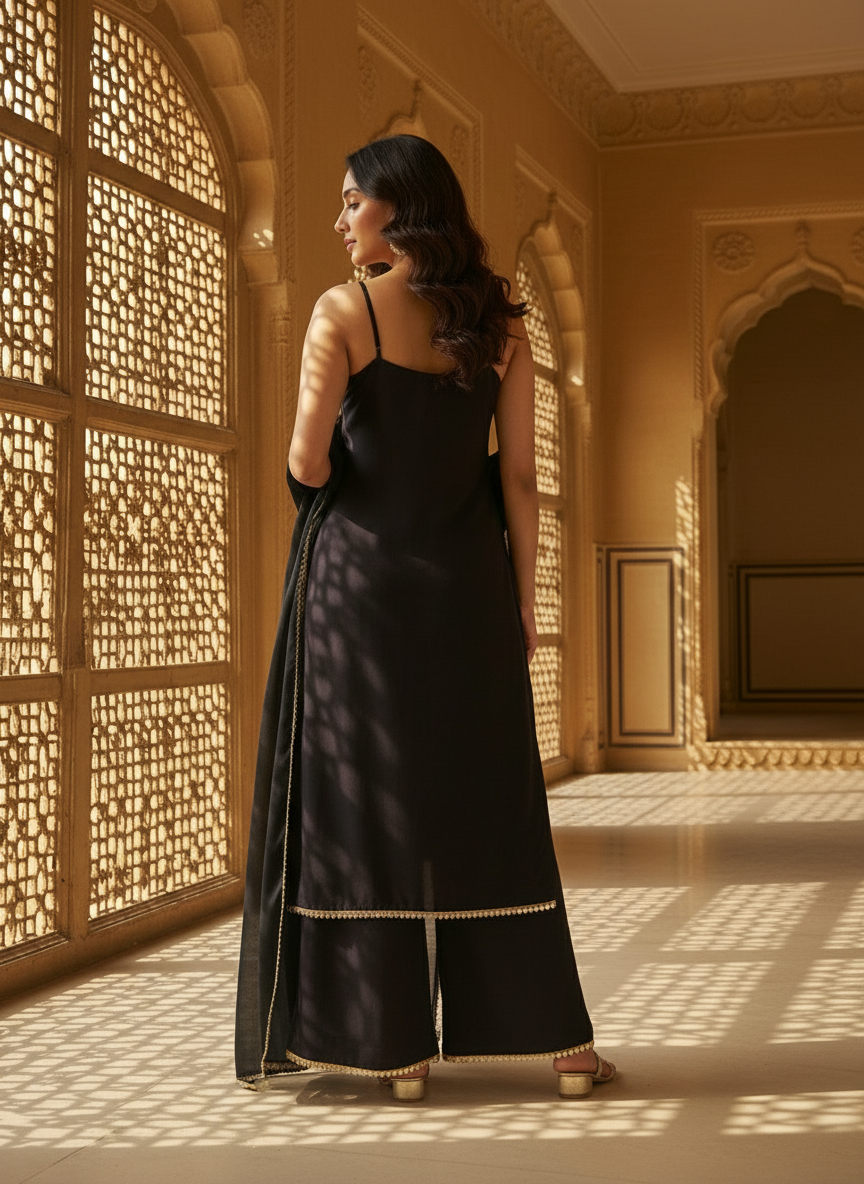 Shama Italian Crepe Suit Set