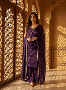 Ruhani Italian Crepe Suit Set