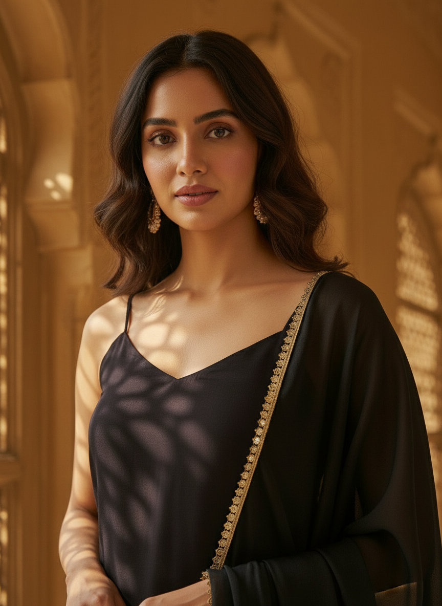 Shama Italian Crepe Suit Set