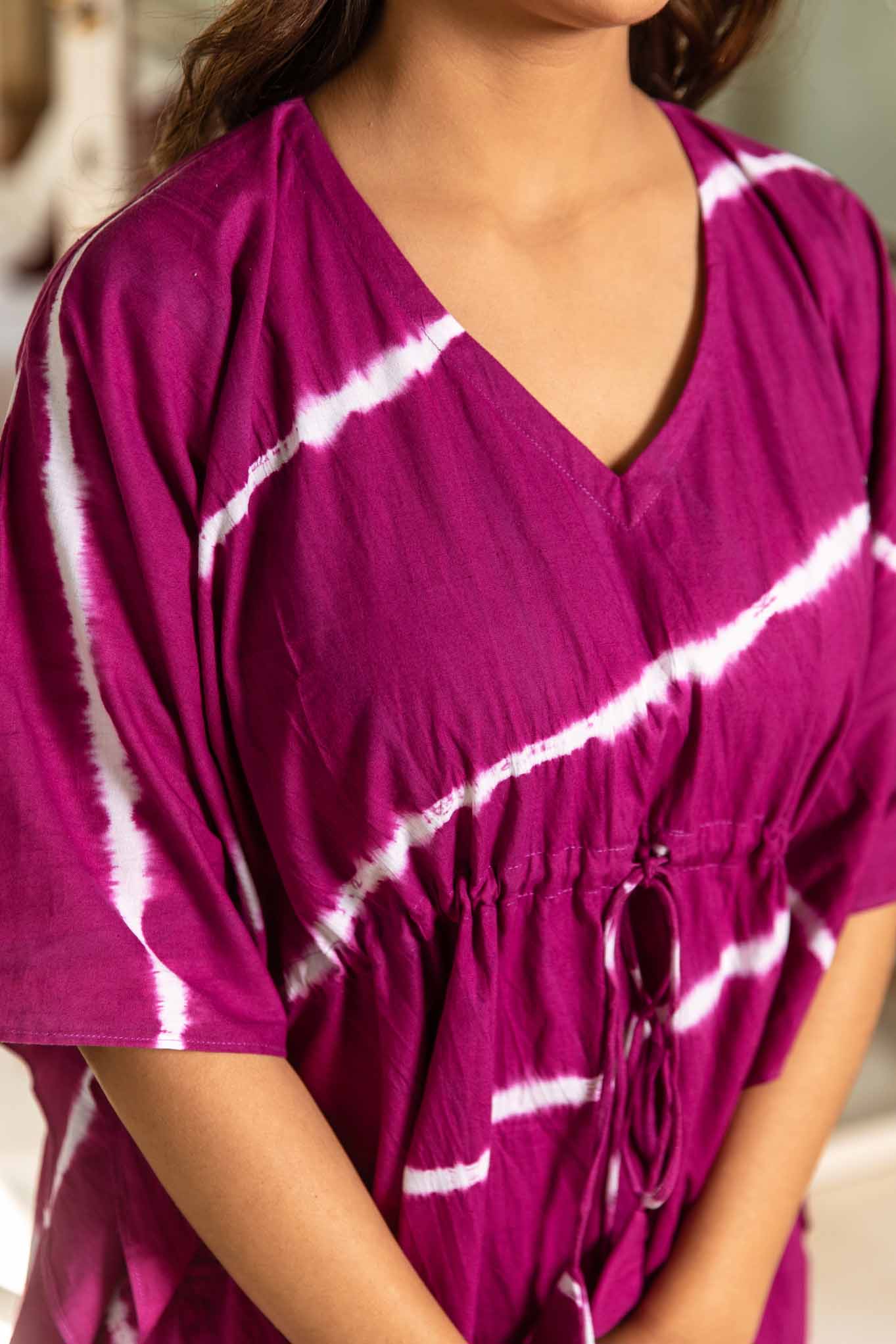 Pink Short Kaftan Dress