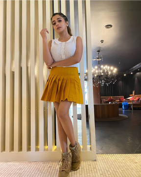 Mustard Medow' Skirt As Seen on Tinna Datta