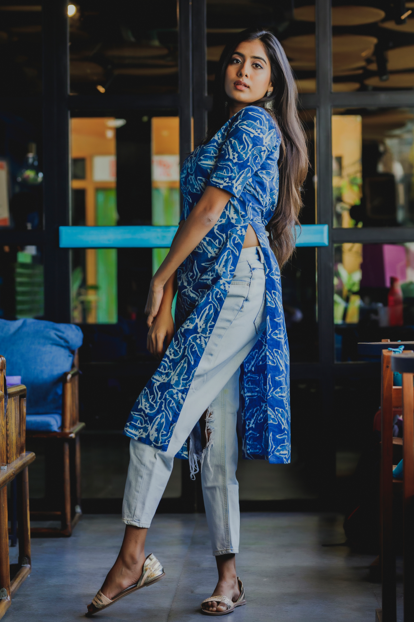 Indigo 'Ocean' Kurta