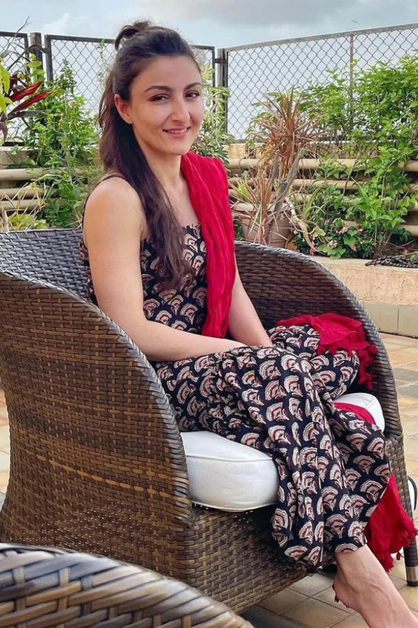 Floret' Cotton Sharara Set As Seen on Soha Ali Khan